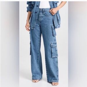 My Favorite Daughter: The Carly Shortie Cargo - Super High Rise Jeans